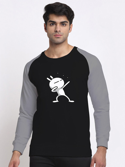 

Friskers Men Black Printed Sweatshirt