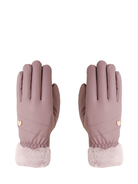 

FabSeasons Unisex Purple Textured Hand Gloves