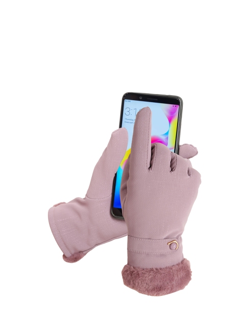 

FabSeasons Unisex Purple Textured Hand Gloves