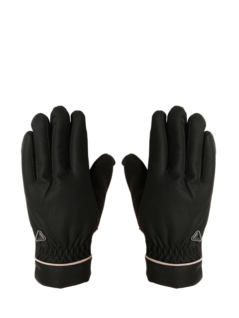 

FabSeasons Unisex Black Solid Touchscreen Enabled Hand Gloves