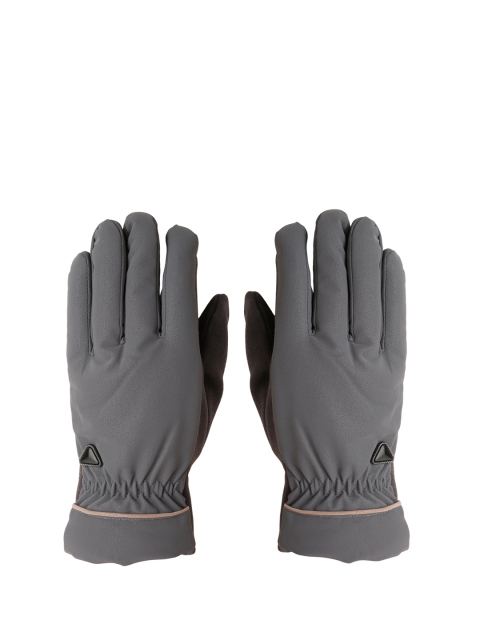 

FabSeasons Unisex Grey Solid Touchscreen Enabled Hand Gloves