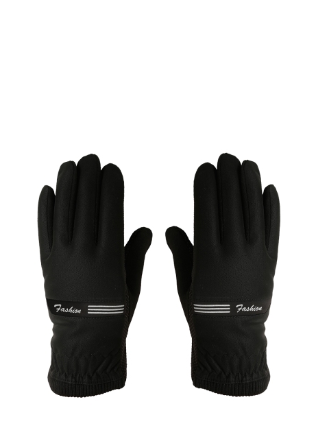 

FabSeasons Unisex Black Solid Touchscreen Enabled Hand Gloves