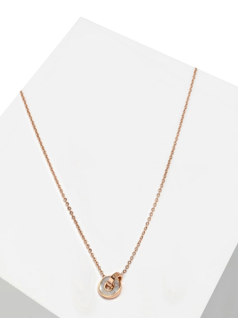 

AVANT-GARDE PARIS Rose Gold-Plated White CZ-Studded Pendant