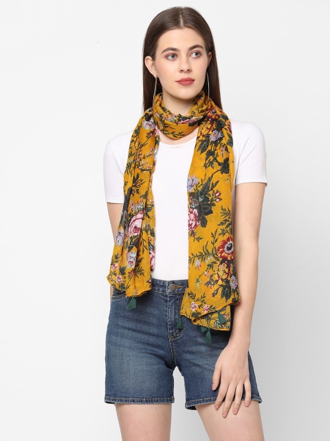 

Get Wrapped Women Yellow & Pink Printed Scarf