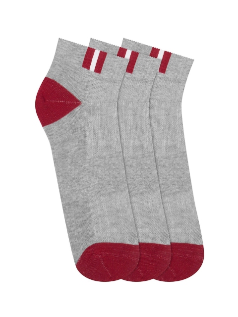 

JUMP USA Men Pack Of 3 Assorted Cotton Ankle-Length Socks