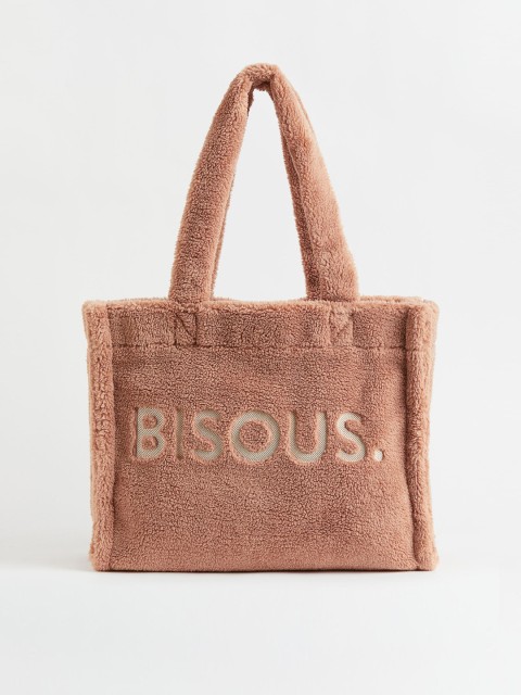 

H&M Women Beige Faux Fur Shopper