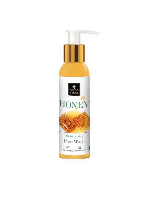 

Good Vibes Moisturizing Honey Face Wash 120 ml, Transparent