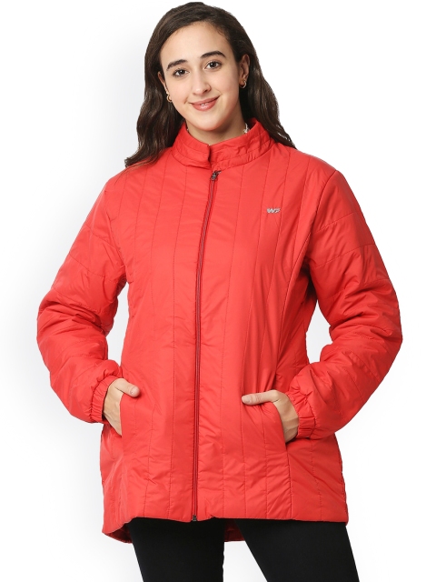 

Zeel Women Red Lightweight Longline Sporty Jacket