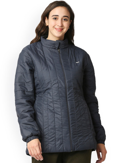 

Zeel Women Navy Blue Lightweight Longline Padded Jacket