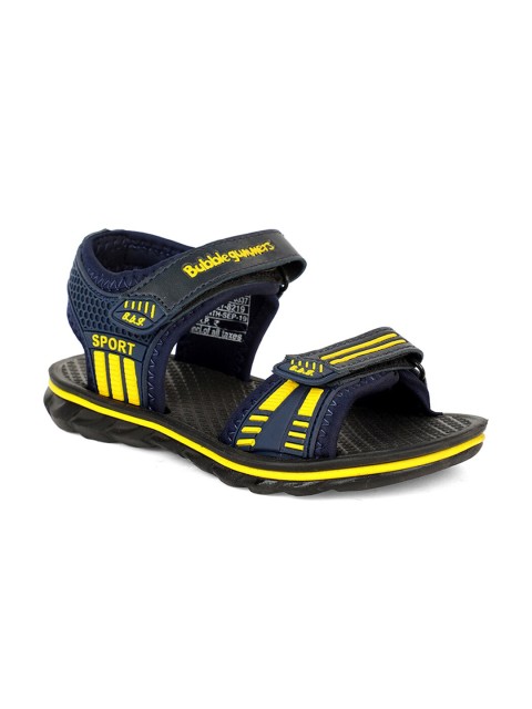 

Bubblegummers Boys Blue Printed Sports Sandals