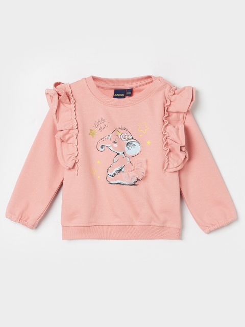 

Juniors by Lifestyle Girls Pink Printed Sweatshirt