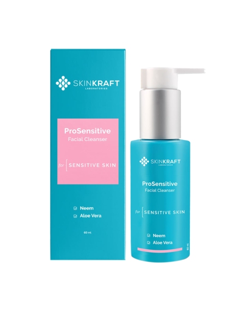 

SKINKRAFT ProSensitive Facial Cleanser- 60 ml, Transparent