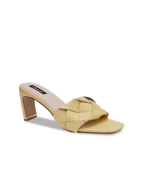 

Sherrif Shoes Mustard Block Mules