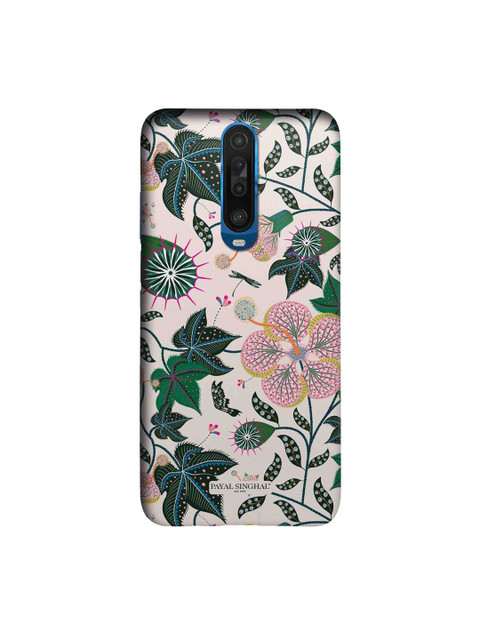 

CelfieDesign Green & Pink Floral Printed Xiaomi Poco X2 Back Case