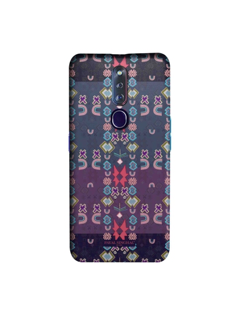 

CelfieDesign Purple & Blue Printed Oppo F11 Pro Back Case