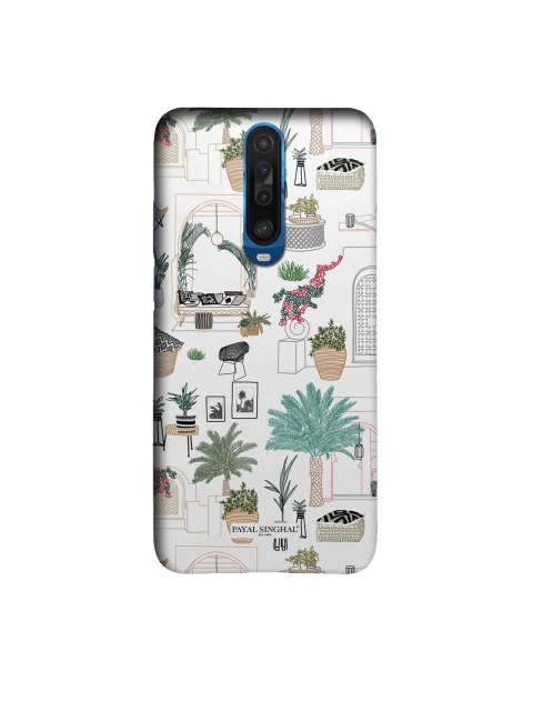 

CelfieDesign White & Green Quirky Printed Xiaomi Poco X2 Back Case