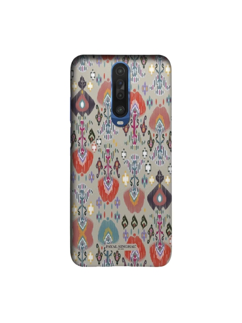 

CelfieDesign Grey & Orange Printed Xiaomi Poco X2 Back Case