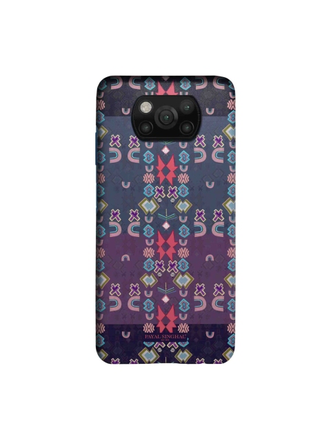 

CelfieDesign Purple & Black Ikat Star Xiaomi Poco X3 Sleek Back Case