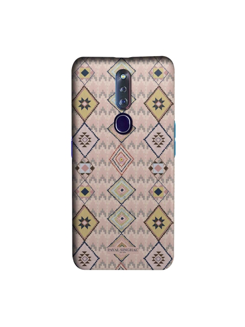 

CelfieDesign Pink & Yellow Printed Oppo F11 Pro Back Case