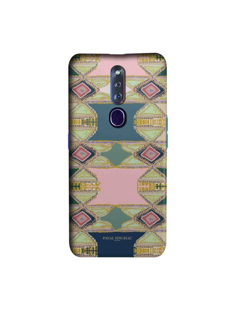 

CelfieDesign Green & Pink Printed Oppo F11 Pro Back Case