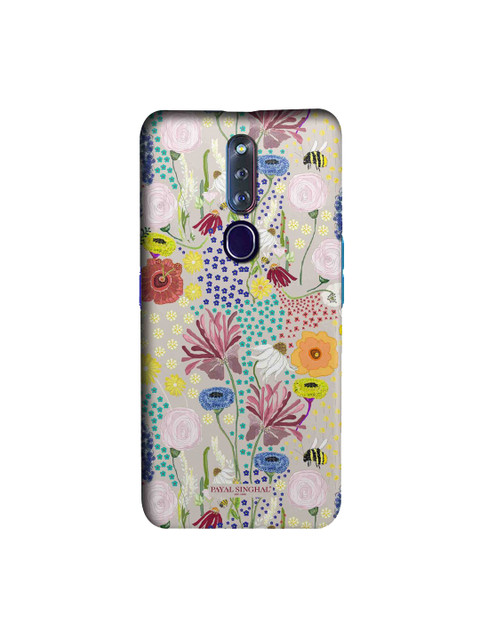 

CelfieDesign Unisex Cream-Coloured & Yellow Bee Garden Stone Sleek Oppo F11 Pro Back Case