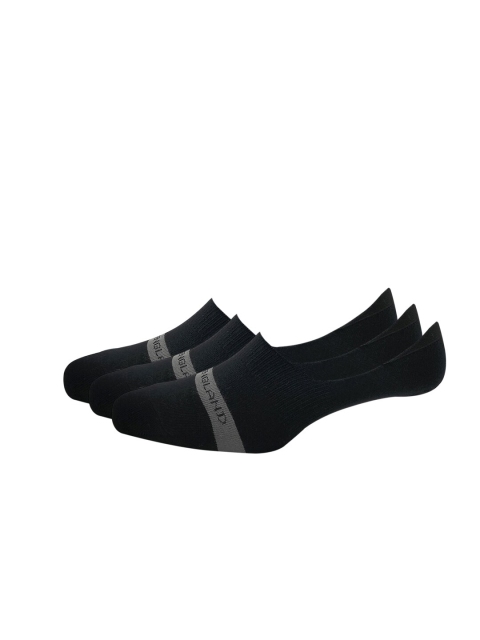 

Peter England Men Pack Of 3 Patterned Shoe Liners, Black