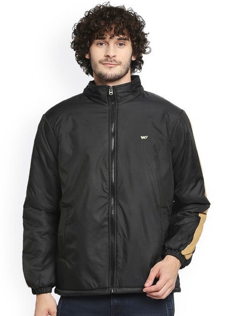

Zeel Men Black Solid Polyester Lightweight Regular Padded Jacket