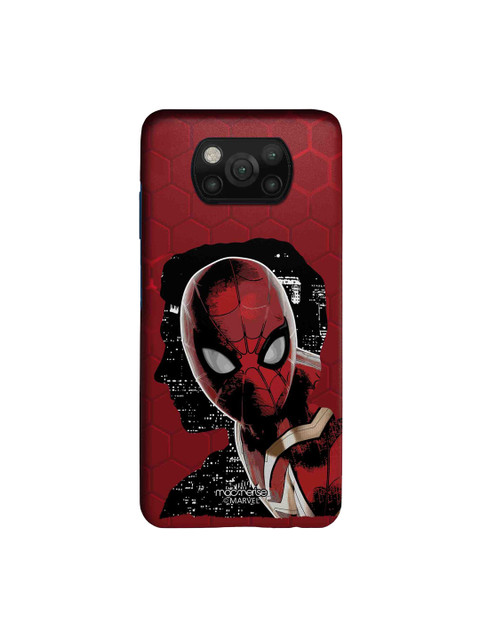 

macmerise Red & Black Printed Xiaomi Poco X3 Back Case
