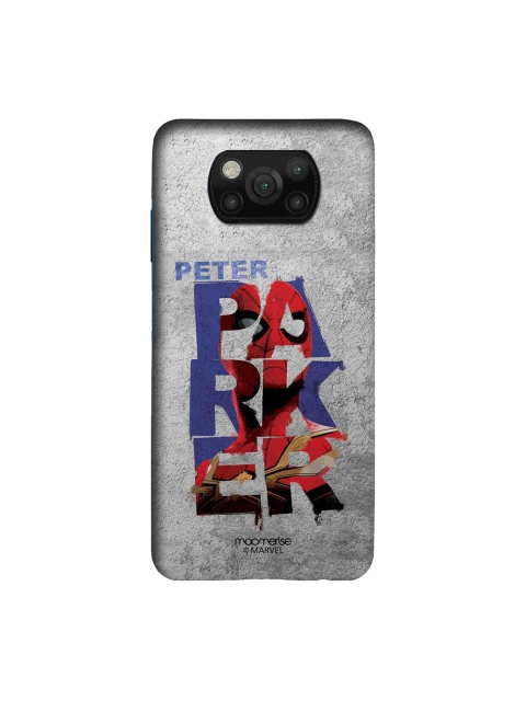 

macmerise Grey & Blue Peter Parker Grunge Poco X3 Back Case