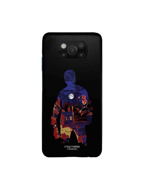 

macmerise Black & Blue Spidey Town Xiaomi Poco X3 Sleek Back Cover