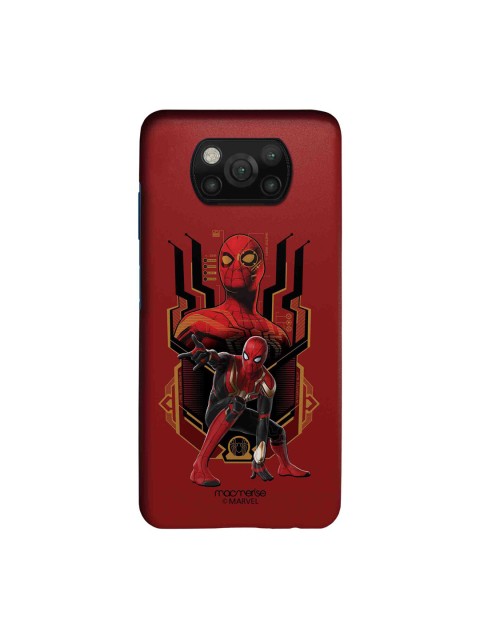 

macmerise Red & Black Printed Xiaomi Poco X3 Back Case