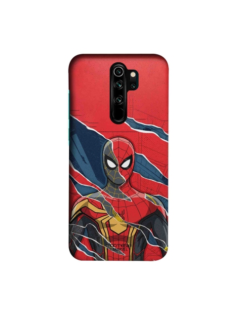 

macmerise Red & Blue Printed Xiaomi Redmi Note 8 Pro Back Case