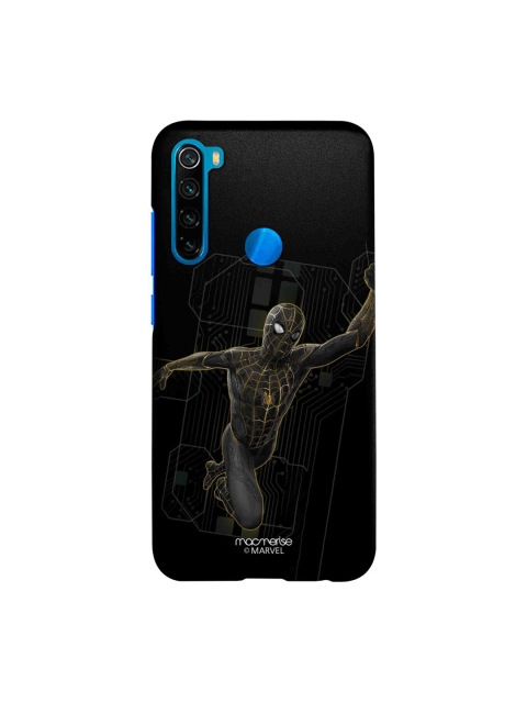 

macmerise Black Spiderman Printed Redmi Note 8 Back Case