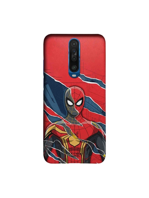 

macmerise Unisex Red & Black Spiderman Printed Sleek Back Case Xiaomi Poco X2