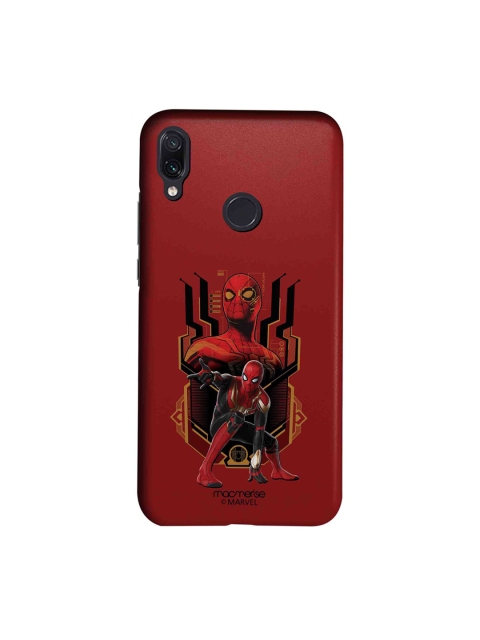 

macmerise Red & Black Spiderman Printed Xiaomi Redmi Note 7 Sleek Back Cover