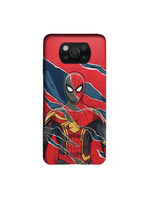 

macmerise Red & Grey Spiderman Printed Xiaomi Poco X3 Back Case