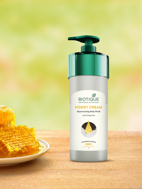 

Biotique Unisex Bio Honey Cream Rejuvenating Body Wash 800 ml, White