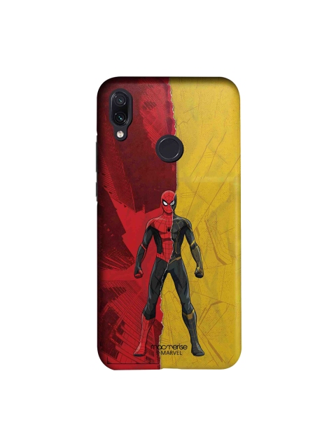 

macmerise Black & Gold-Toned Spiderman Sleek Xiaomi Redmi Note 7 Back Case