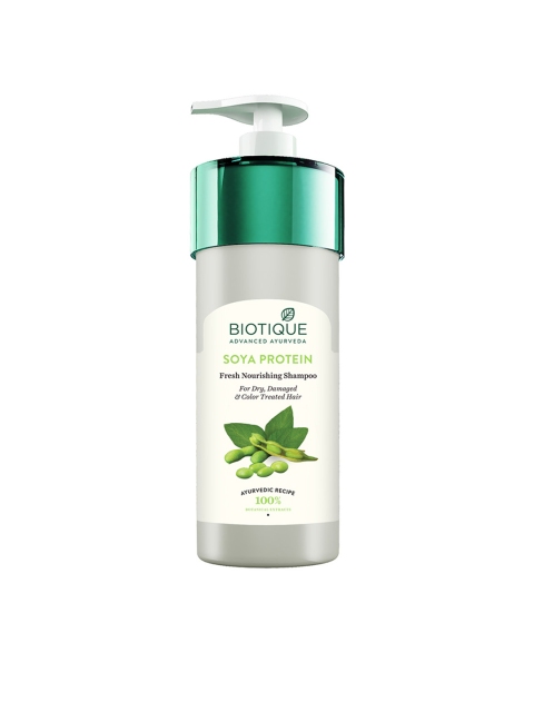 

Biotique Unisex Soya Protein Fresh Nourishing Shampoo For Dry & Colour Treated Hair 800 ml, White
