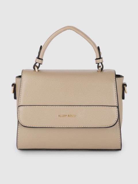

Allen Solly Beige PU Structured Satchel