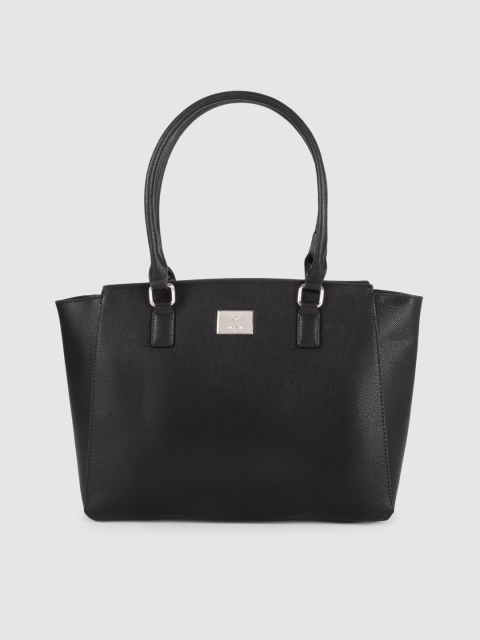 

Allen Solly Black PU Structured Shoulder Bag