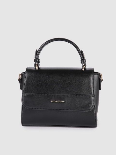 

Allen Solly Black PU Structured Satchel