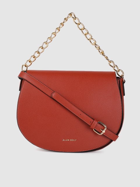 

Allen Solly Rust Brown Solid Sling Bag