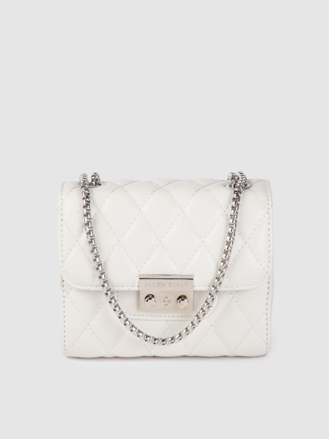 

Allen Solly White PU Structured Quilted Sling Bag