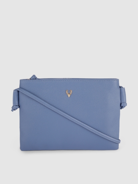 

Allen Solly Blue Solid Structured Sling Bag