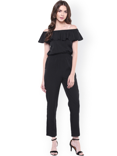 

Magnetic Designs Black Off-Shoulder Jumpsuit