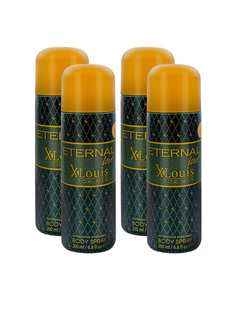 

ETERNAL Love Men Set Of 4 Grey Men Deodorant Perfumed Bodyspray, 200ml