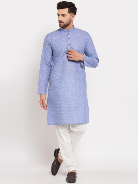

MOHANLAL SONS Men Blue Kurta with Pyjamas