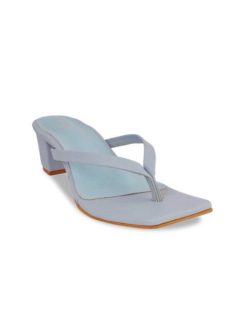 

SCENTRA Blue Solid Block Heels