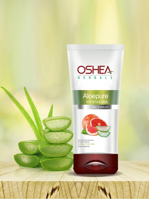 

Oshea Herbals Set Of 2 Aloepure Aloevera & Basil Face Wash, Multi